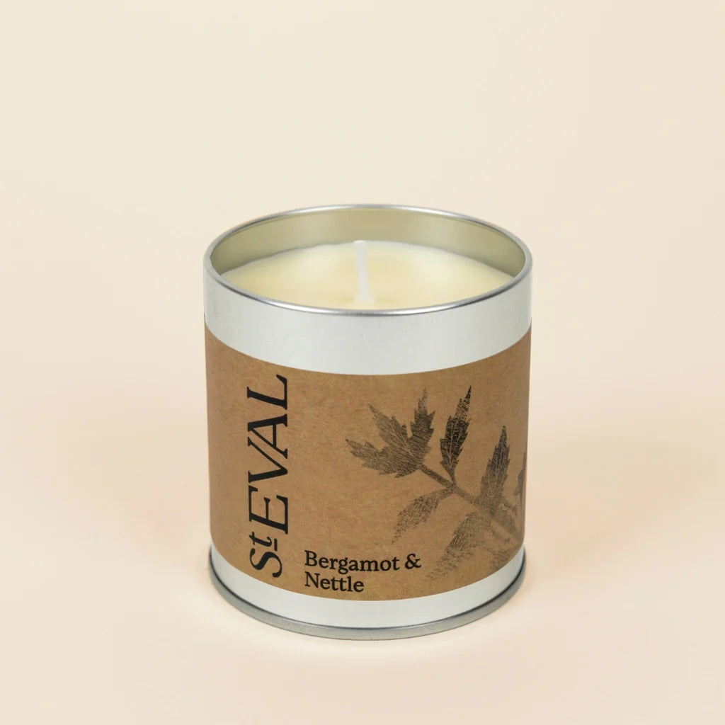 Bergamot & Nettle Scented Tin Candle