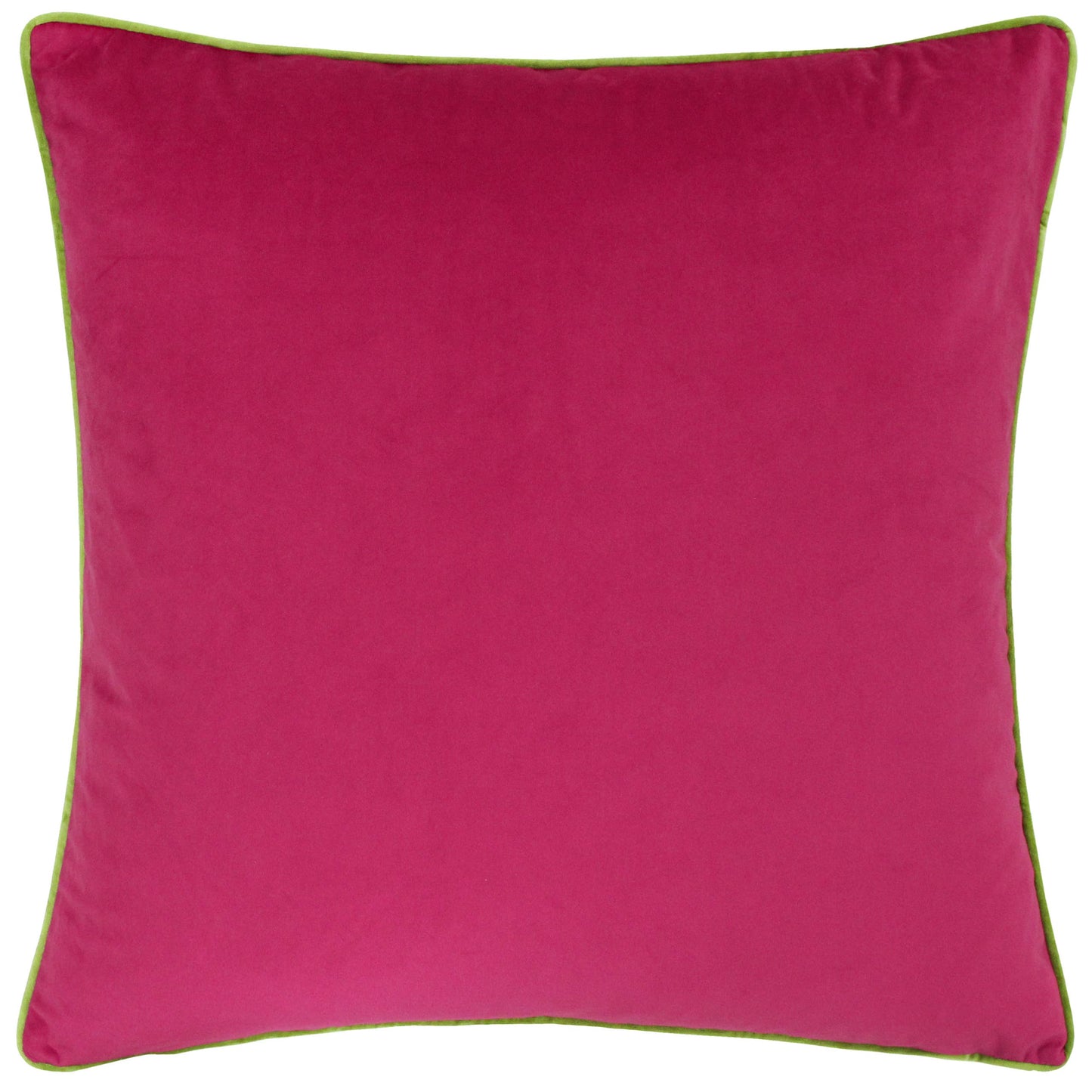 Meridian Velvet Cushion Hot Pink/Lime