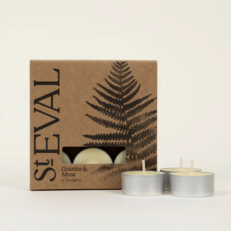 Granite & Moss Tealights