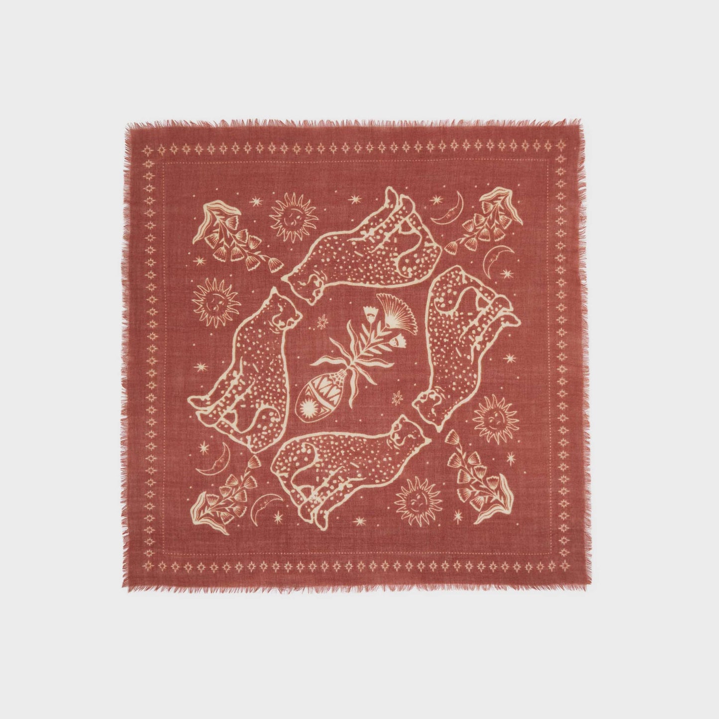 Terracotta Scarf in 100% wool