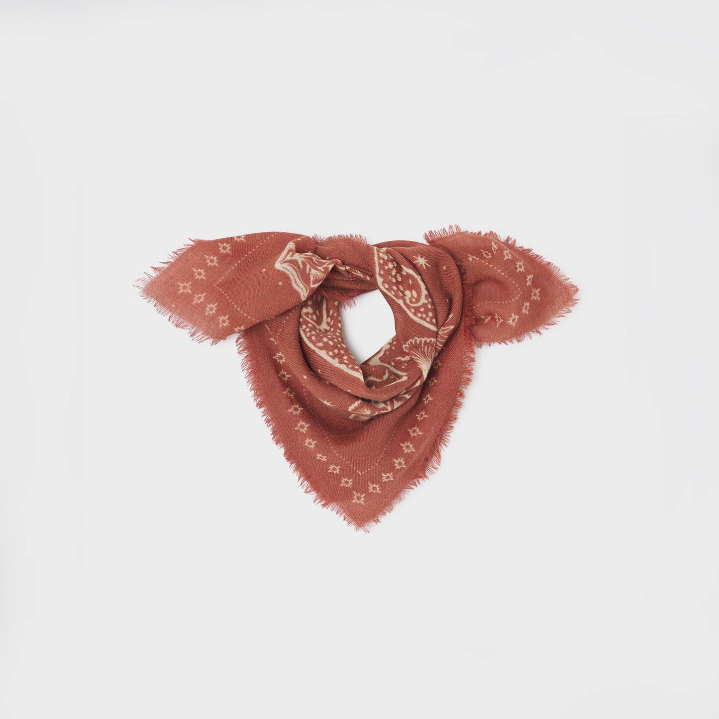 Terracotta Scarf in 100% wool