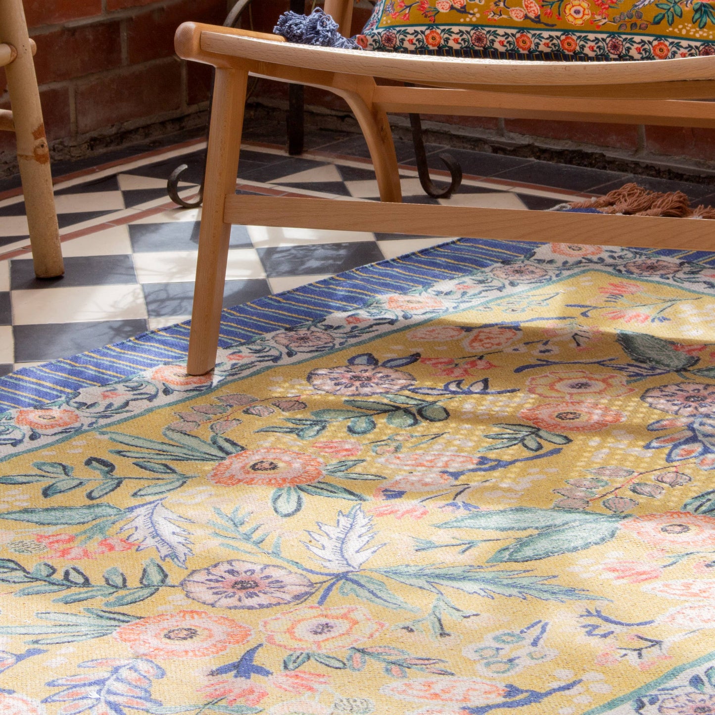 Rosa 120x180cm Rug Navy/Gold