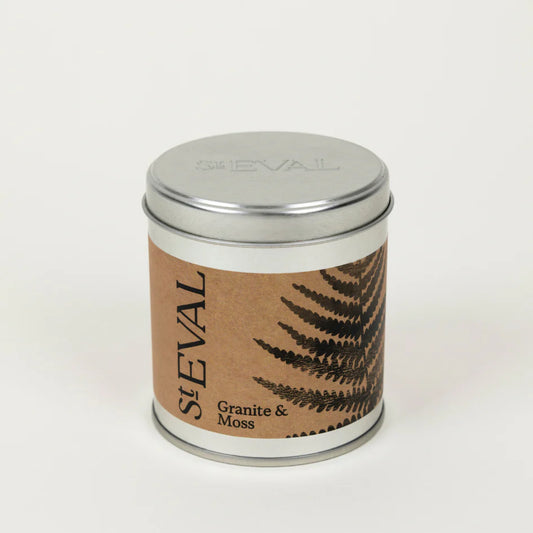 Granite & Moss Tin Candle
