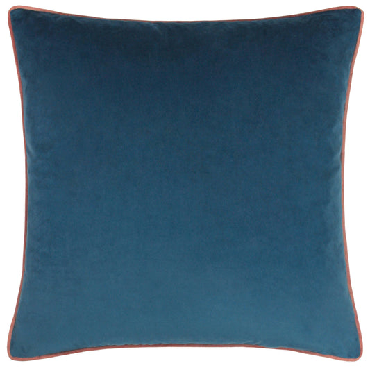 Meridian Velvet Cushion Navy/Blush