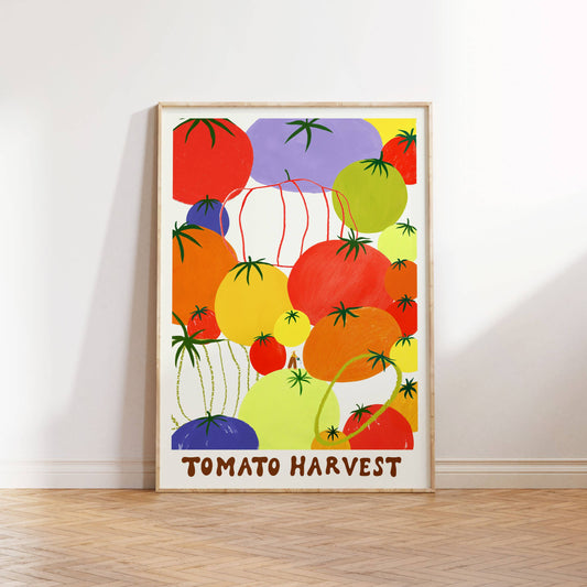 Tomato Harvest Art Print A3