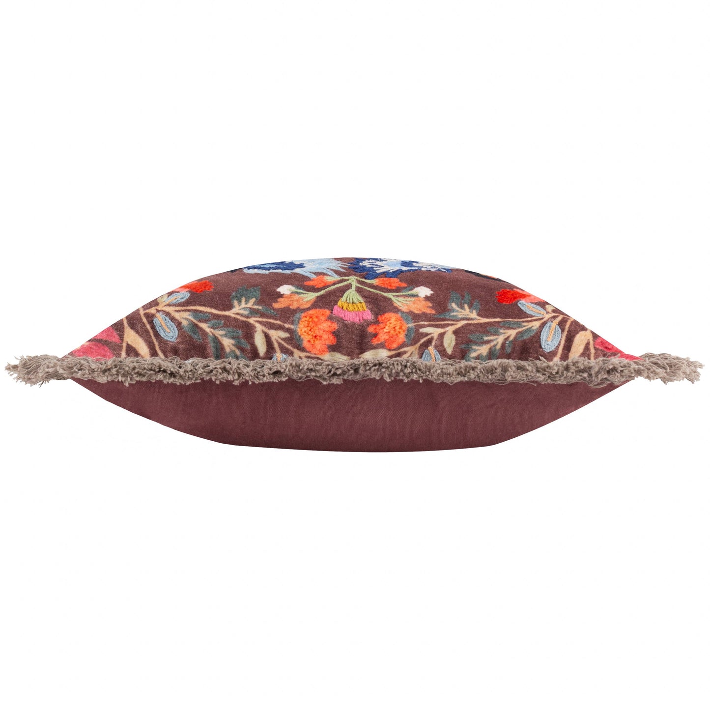 Mirrored Toucan Embroidered Cushion Multicolour