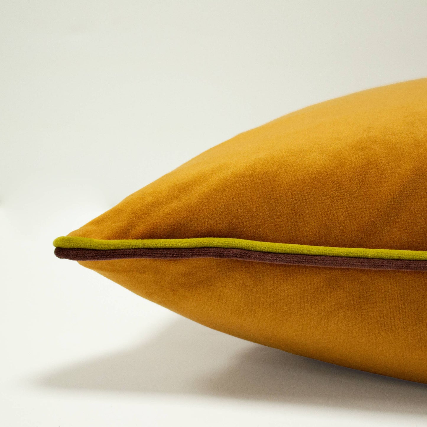 Gemini Double Piped Cushion Pumpkin
