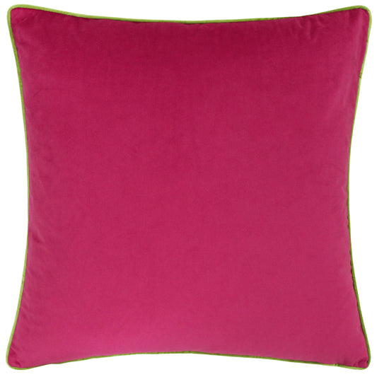 Meridian Velvet Cushion Hot Pink/Lime