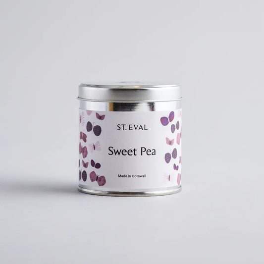 Sweet Pea Scented Tin Candle