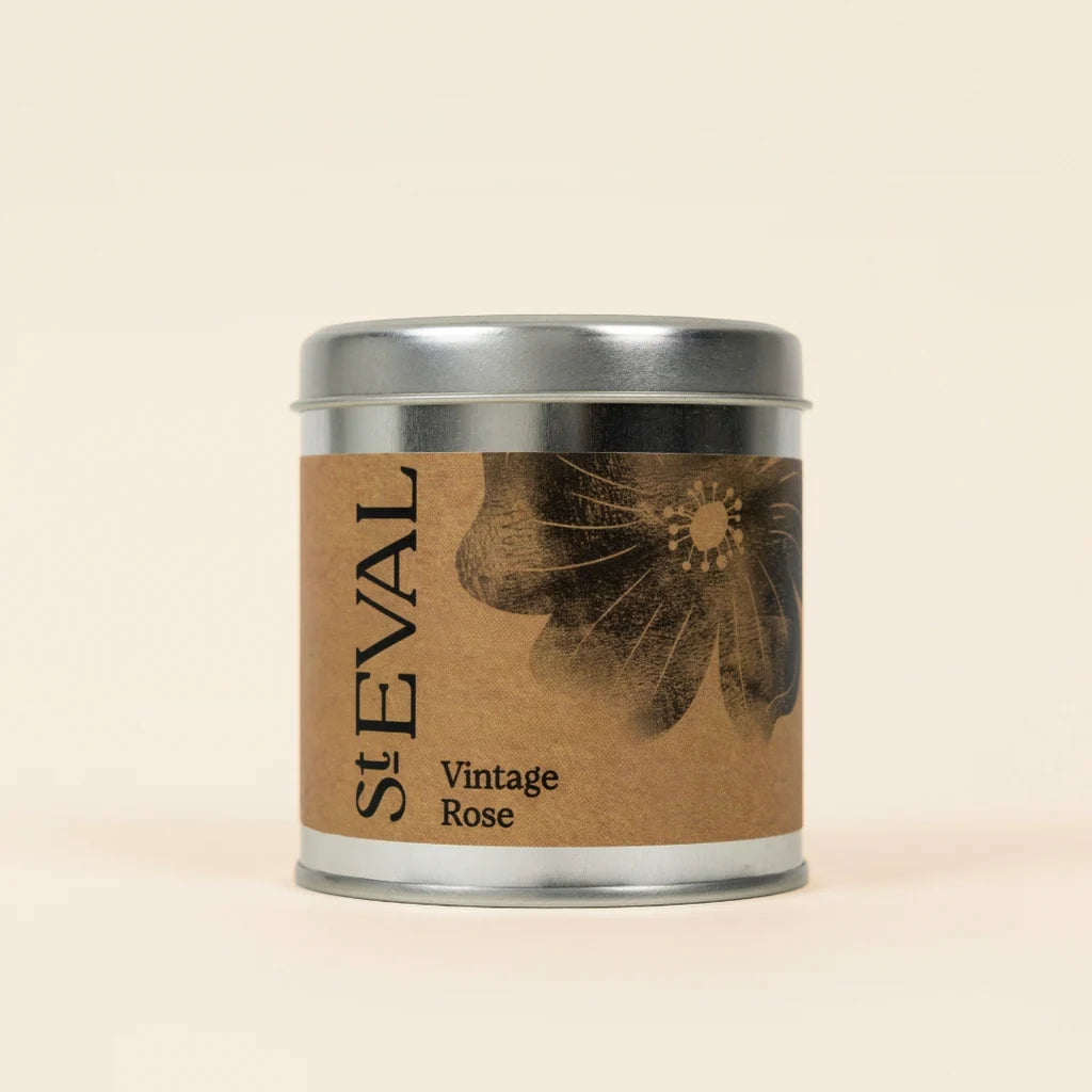 Vintage Rose Scented Tin Candle