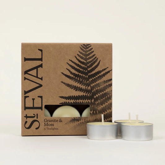 Granite & Moss Tealights