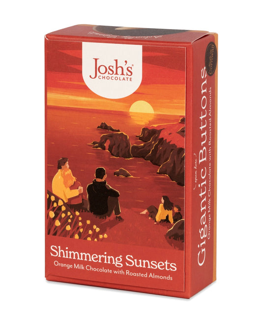 Josh's Chocolate - Orange Milk Chocolate & Almond Gigantic Buttons