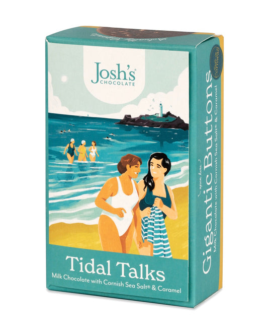 Josh's Chocolate - Milk Chocolate with Cornish Sea Salt & Caramel - Gigantic Buttons.