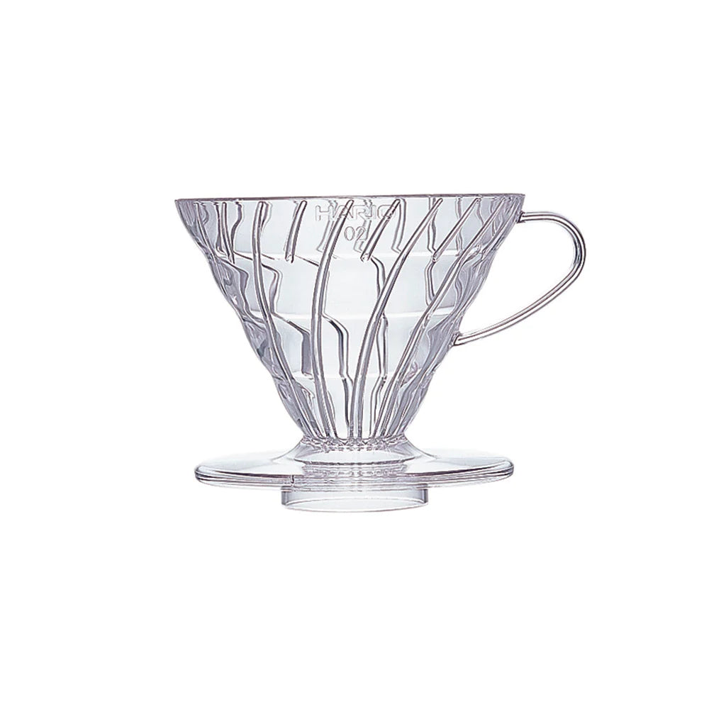 V60 Clear Plastic Coffee Dripper - Size 02