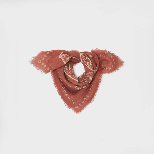 Terracotta Scarf in 100% wool